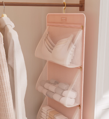 内衣收纳挂袋学生宿舍门后衣柜床边内裤袜子娃娃壁挂式收纳袋神器